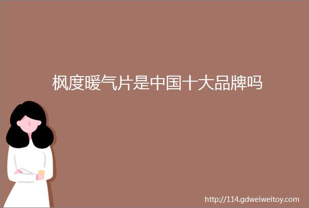 枫度暖气片是中国十大品牌吗
