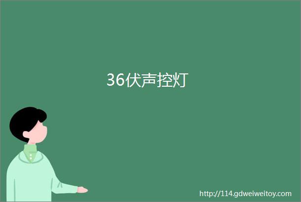 36伏声控灯