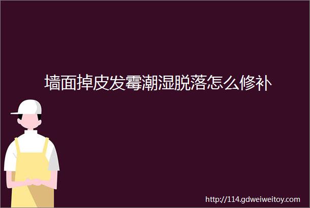 墙面掉皮发霉潮湿脱落怎么修补